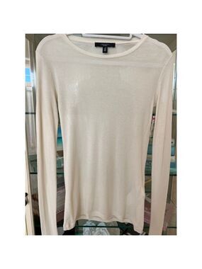 NWT Women's Weekend MaxMara Long Sleeve Tee XS Beige